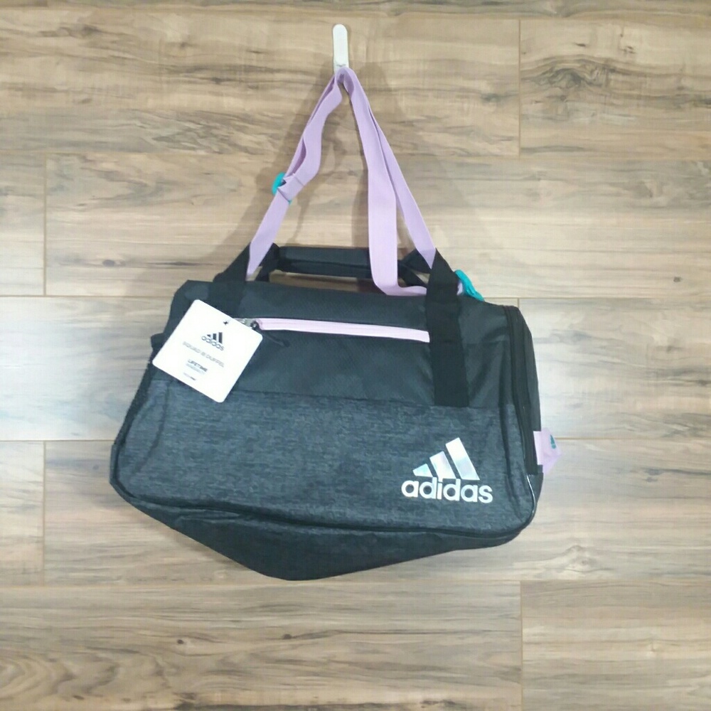 NWT Adidas Squad III  Black Gym Travel Duffle Bag